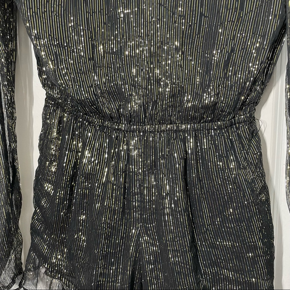 RAGA Fairytale Love Metallic Long Sleeve Romper/Jumpsuit size S NWT - Picture 13 of 15